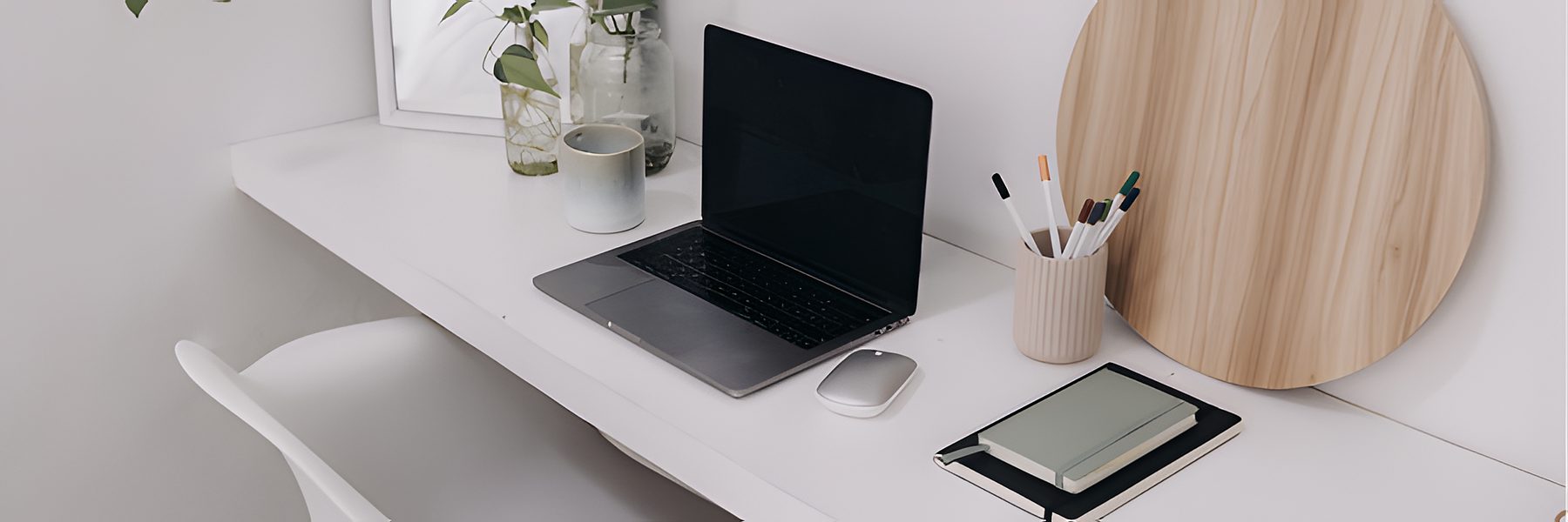 Laptop on a minimal desk, ready to compare UGC platforms